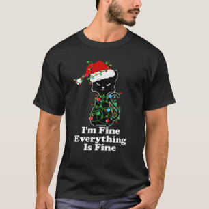 T-shirt Feux de Noël Je vais bien Tout va bien
