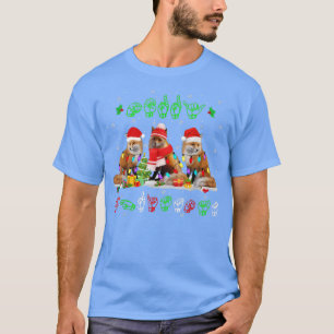T-shirt Feux de Noël Joyeux Noël Pour Sale Signal Langu