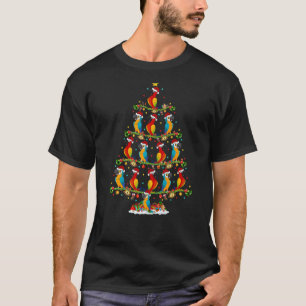 T-shirt Feux d'oiseaux perroquets Noël Père Noël Parrot No