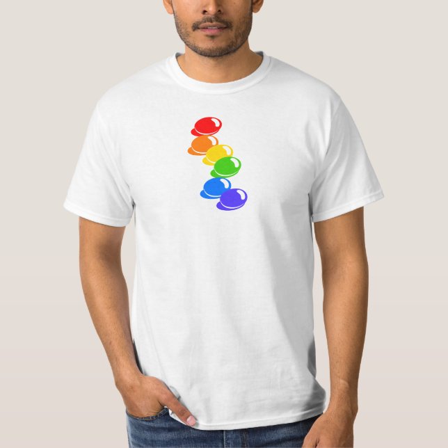 T-shirt Fèves arc-en-ciel (petites) (Devant)