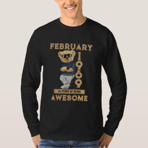 T-shirt Février 1969 54 Ans D'Être Impressionnant