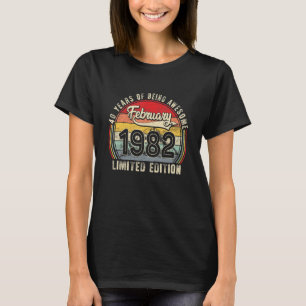 T-shirt Février 1982 Tenue Rétro 40e Anniversaire