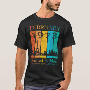 T-shirt Février 1983 40 Ans D'Être Impressionnant