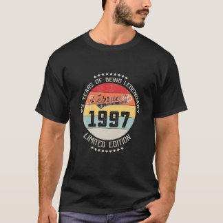 T-shirt Février 1997 25E Anniversaire 25 Anniversaire En C