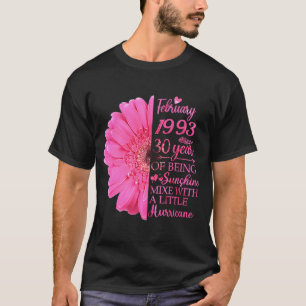 T-shirt Février Fille 1993 T 30 ans 30e anniversaire