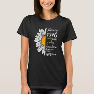 T-shirt Février Filles 1976 Chemise 47e anniversaire Cadea