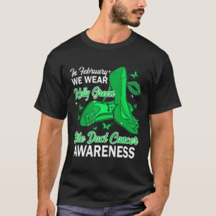 T-shirt Février Nous Portons Kelly Green Cancer des Voies 