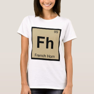 T-shirt Fh - Chimie Musique Corne Française Tableau Périod