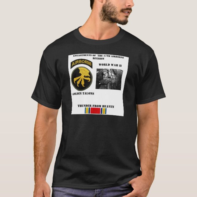 T-shirt Fiançailles de la 17ème Division Aéroportée (Devant)