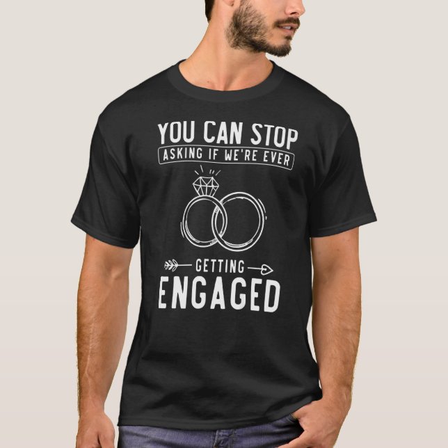 T-shirt Fiançailles Révèle un nouveau Fiançailles de coupl (Devant)