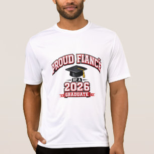 T-shirt Fiancé Fier d'une Diplômée de 2026 Université