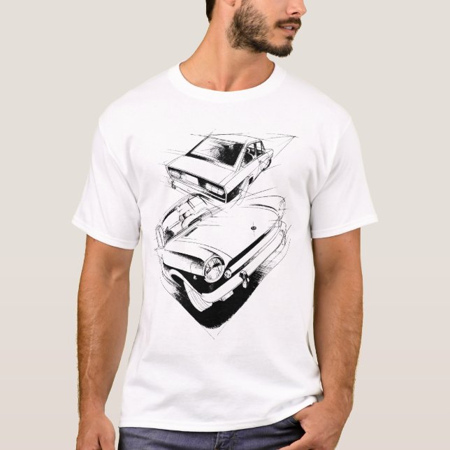 T-shirt Fiat 124 (Devant)