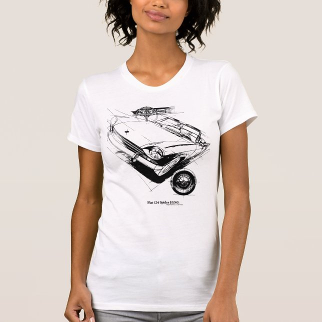 T-SHIRT FIAT 124 SPIDER350 (Devant)