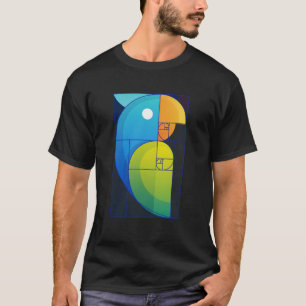 T-shirt Fibonacci perroquet 1