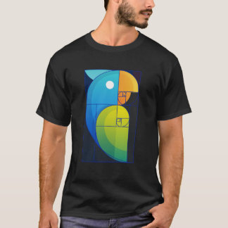 T-shirt Fibonacci perroquet 1