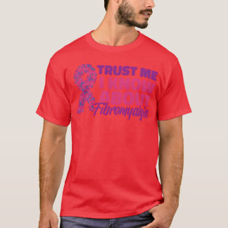 T-shirt Fibromyalgia Awarenessrust Purple Fibromyalgia fam