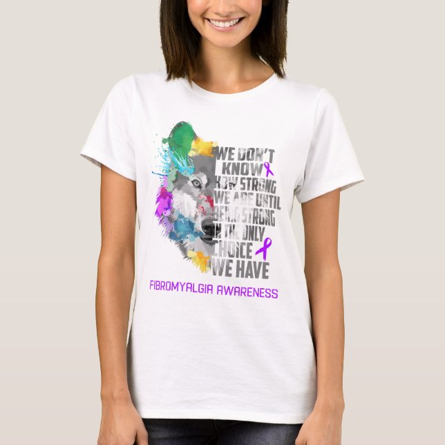 T-shirt Fibromyalgie Sensibilisation au ruban Cadeaux de s (Devant)