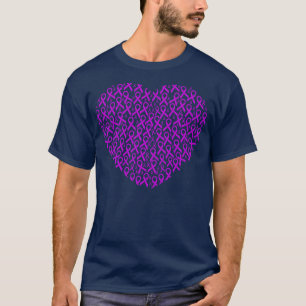 T-shirt Fibromyalgie Sensibilisation Ruban Coeur