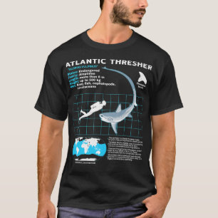 T-shirt Fiche d'information sur le requin thresherT-shirt