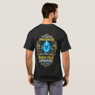 T-shirt Fichier de sauvegarde de progression de fitness mi