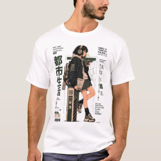 T-shirt Fichiers Neo Tokyo 003 - Mode Techwear Anime de Tr