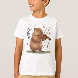 T-shirt fiddler capybara