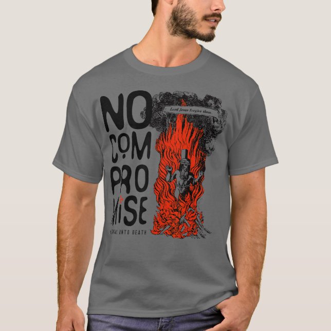 T-shirt Fidèle à la mort Révélation chrétienne 1211 (Devant)