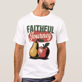 T-shirt Fidèle Voyage Pear Apple Retro Christian Tee