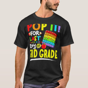 T-shirt Fidget Pop It Pour Dernier Jour De 3E Année Derniè