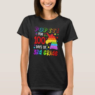 T-shirt Fidget Pop It Unicorn 100e Jour De 3e Année Pour G