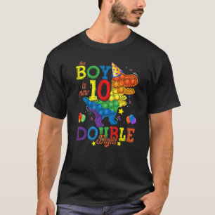 T-shirt Fidget Toy Boy Is Now 10 Double Digits It's My 10t