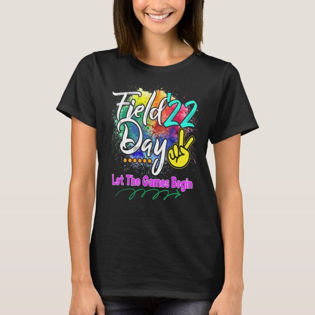 T-shirt Field Day 2022 Laisser Les Jeux Commencer Les Enfa (Devant)
