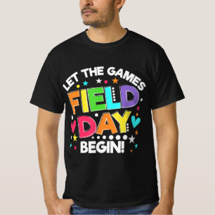 T-shirt Field Day Laisser Les Jeux Commencer Les Enfants G