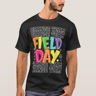 T-shirt Field Day Orange Team Couleur War Camp Équipe Jeu