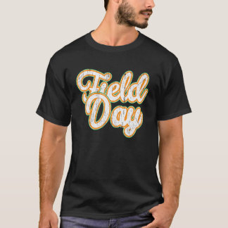 T-shirt Field Day Retro Orange Field Day Games Adultes Tea