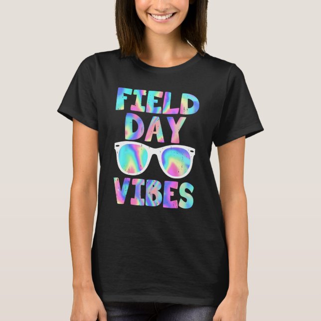 T-shirt Field Day Vibes Last Day School Field Day Teacher  (Devant)