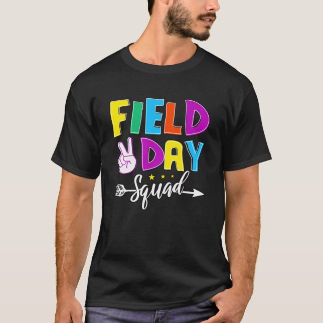 T-shirt Field Fun Day Squad School Trip Vibes Garçons Fill (Devant)