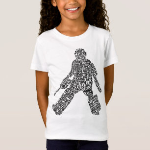 T-Shirt Field Hockey Goalkeeper Word Art