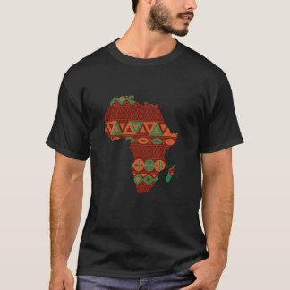 T-shirt Fier Afrique Pays Africain Drapeaux Continent Amou