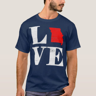 T-shirt Fier Amérique Citoyen État Drapeau Plan de la Terr