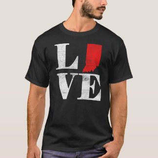 T-shirt Fier Amérique Citoyen État Drapeau Plan de la Terr