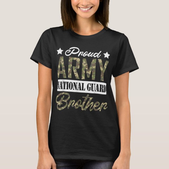 T-shirt Fier Armée Garde nationale Frère Famille militaire (Devant)