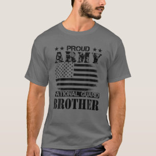 T-shirt Fier Armée Garde Nationale Frère Militaire Gi Mili