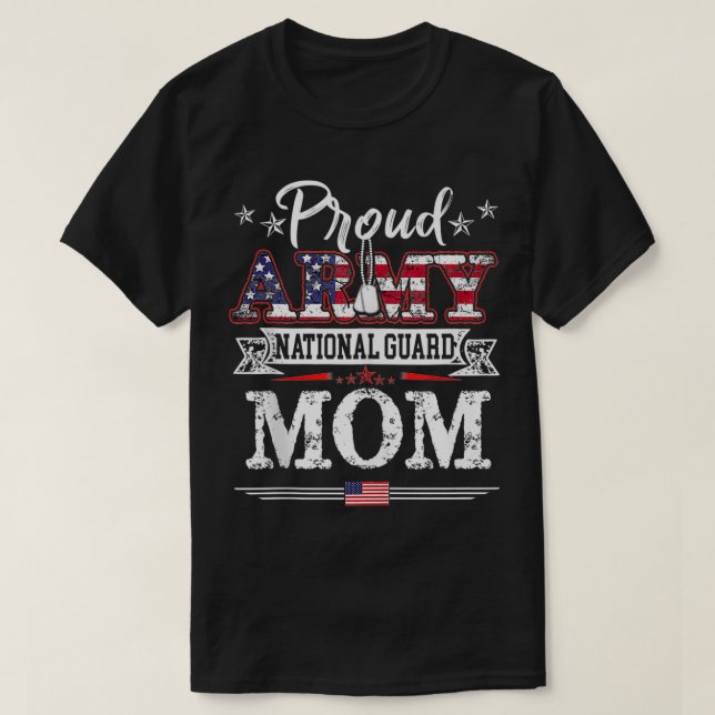 T-shirt Fier Armée Garde Nationale Maman U (Design devant)
