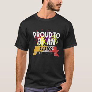 T-shirt Fier aviateur citoyen Profession travailleur de ca