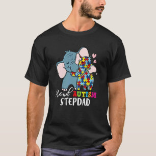 T-shirt Fier beau-père, famille solidaire pour la sensibil