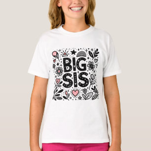 T-shirt Fier Big Sis - Fête Florale