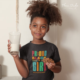 T-Shirt Fier Black Girl Noire Histoire Mois Famille