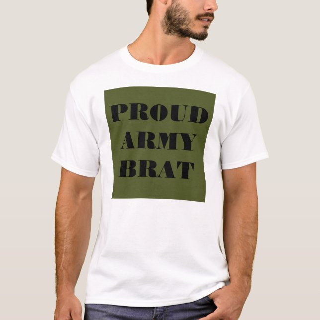 T-shirt Fier Brat de l'armée (Devant)