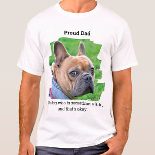 T-shirt Fier Chien Papa Drôle Amusant Personnalisé Animaux